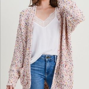 Ivory Confetti Cardigan
